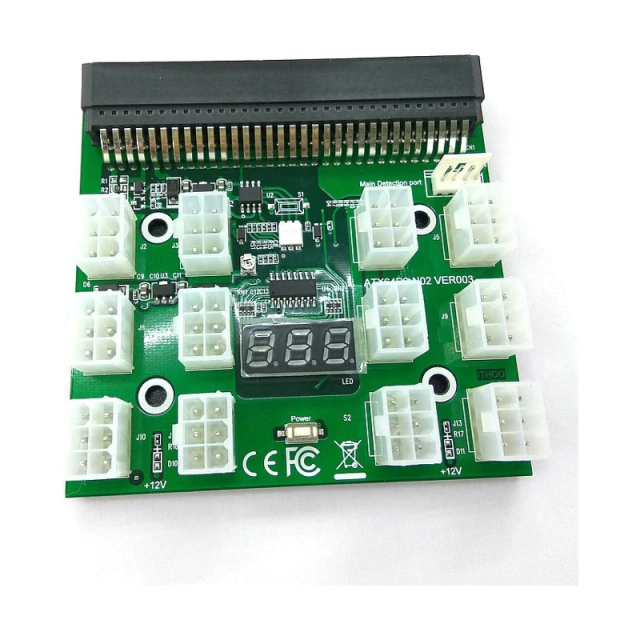 Breakout Board Fuente Minería 12 Puerto 6 Pin BTC ETH Cripto AltaNet