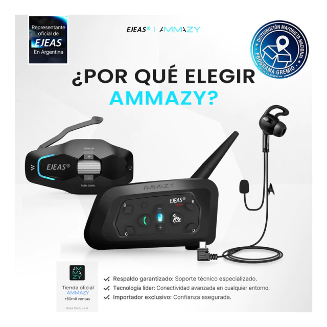 Kit Auriculares V6 Pro Intercomunicador Arbitro USB-C Izq EJEAS