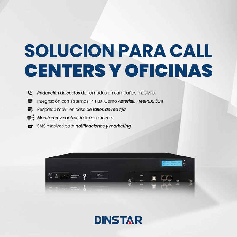 Gateway DINSTAR 32 Canales GSM 4G / 3G Uc2000-vg-32t