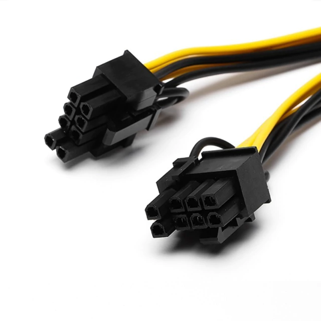 Cable Adaptador Splitter PCIe 6 a 2x 8 Pin (6+2) Minería AltaNet