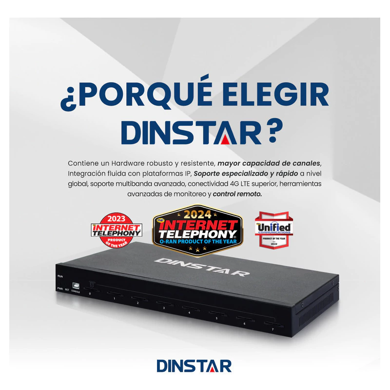 Chipera GSM DINSTAR Uc2000 4 Canales 4G Sms Masivos