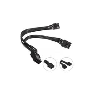 Cable Adaptador Splitter PCIe 8 a 2x 8 Pin (6+2) Rig Minería AltaNet