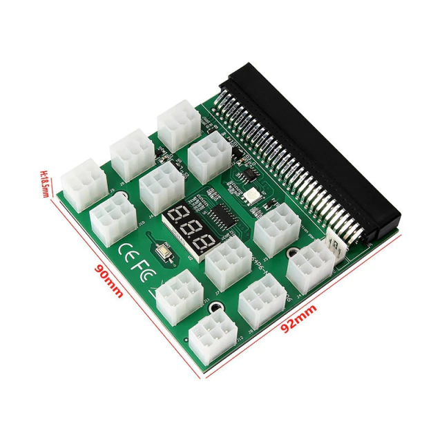Breakout Board Fuente Minería 12 Puerto 6 Pin BTC ETH Cripto AltaNet
