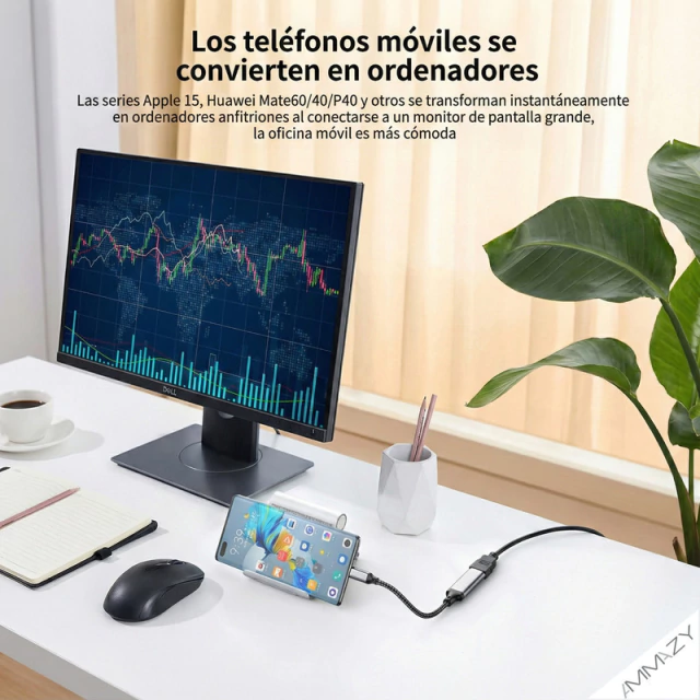 Adaptador USB-C a HDMI AltaNet 4K 30Hz