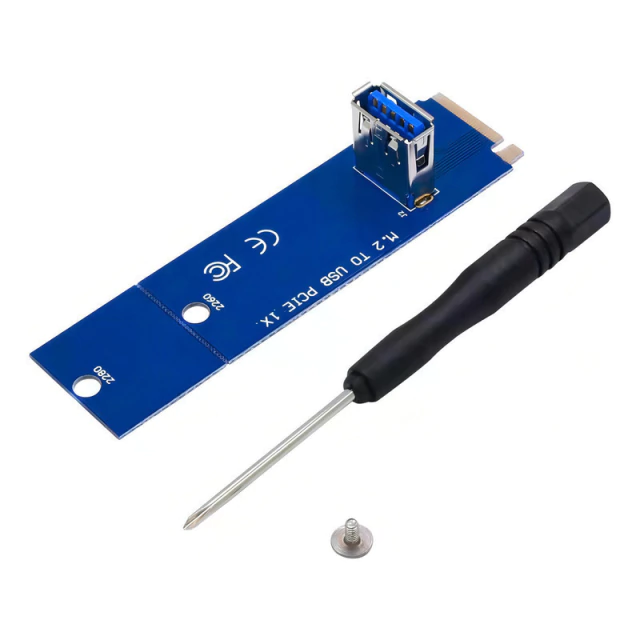 Adaptador Ngff M.2 a PCIe Minería Riser M2 a Usb3 - Cripto AltaNet