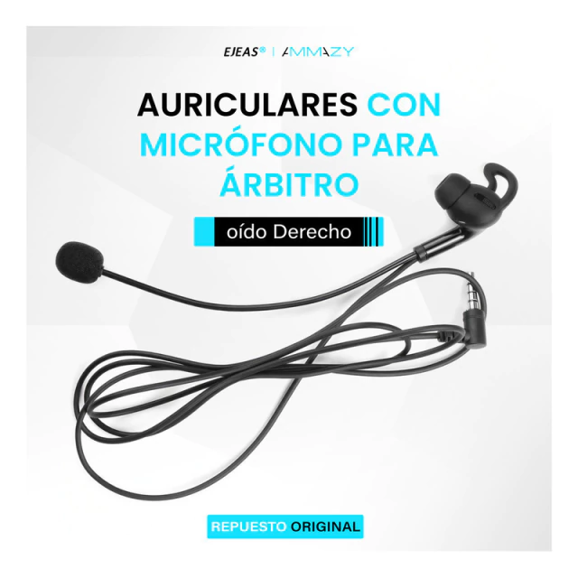 Kit Auriculares Micrófono Intercomunicador Arbitro Referi EJEAS