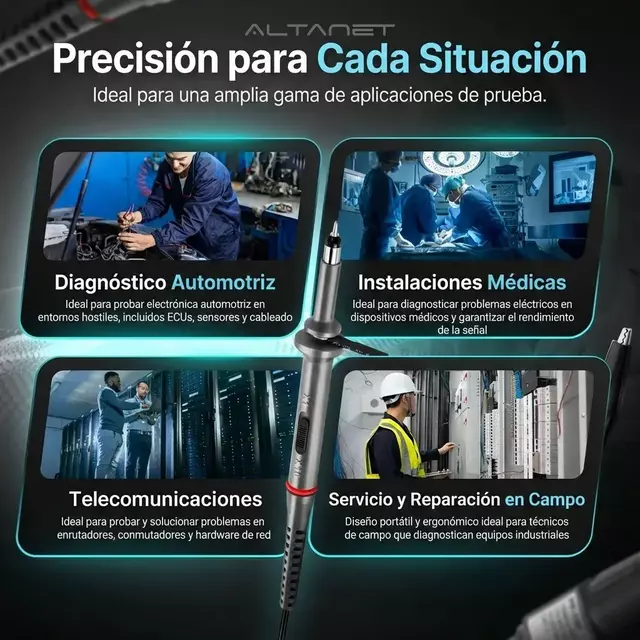 Punta de Osciloscopio Hantek PP-150 X1 X10 100MHz