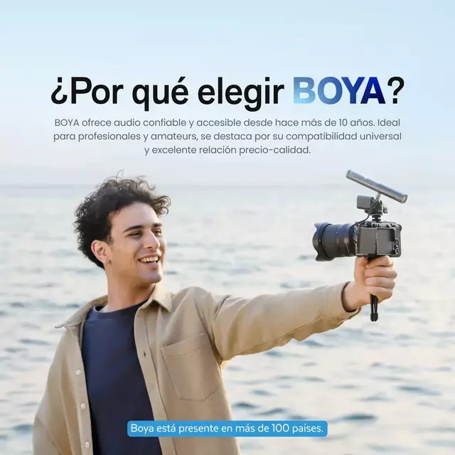 Micrófono BOYA Magic 4 en 1 + Base de Escritorio