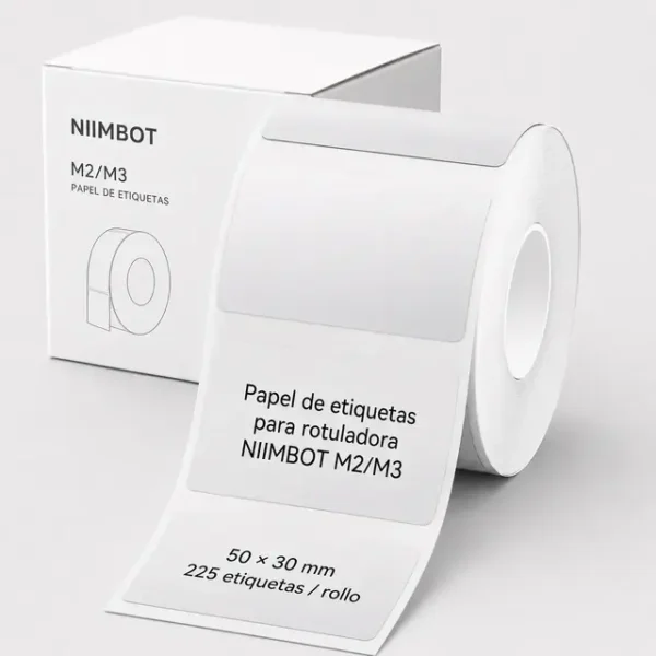 Etiquetas NIIMBOT M2 M3 50x30mm Rollo Transferencia Térmica