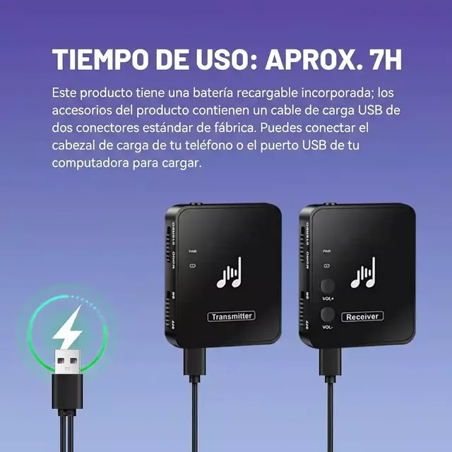 Sistema de Monitoreo Inalámbrico Audio Receptor M8 AltaNet