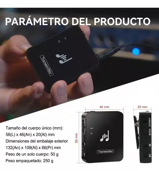 Sistema de Monitoreo Inalámbrico Audio Receptor M8 AltaNet