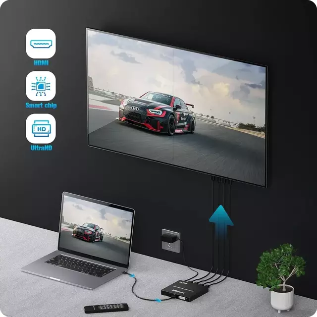 Controlador Video Wall AltaNet 1 Entrada con 4 Salidas