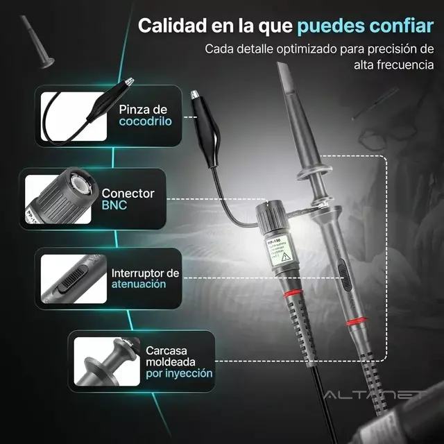 Punta de Osciloscopio Hantek PP-150 X1 X10 100MHz