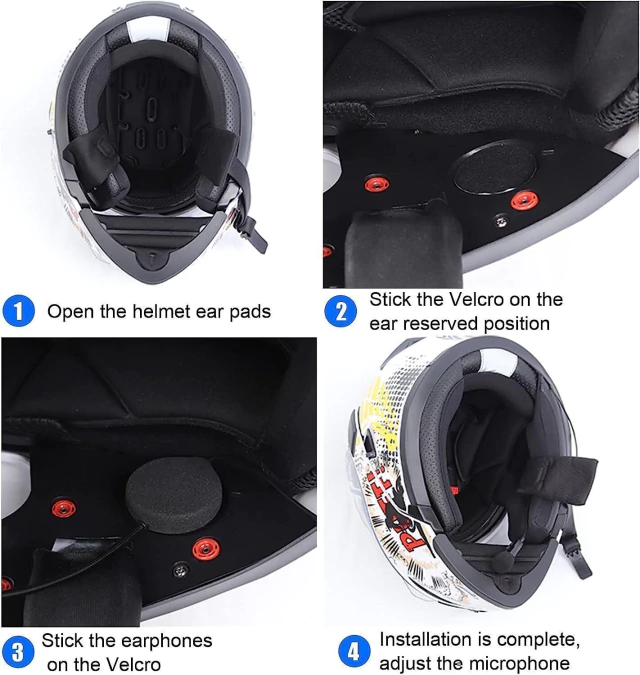 Auricular con Micrófono Bluetooth Casco Moto EJEAS E1+
