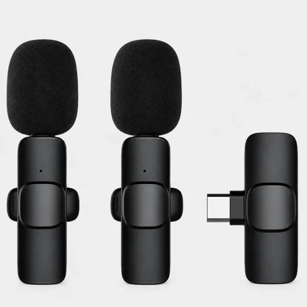 Micrófono Dual Inalámbrico con Receptor Tipo C K9 AltaNet
