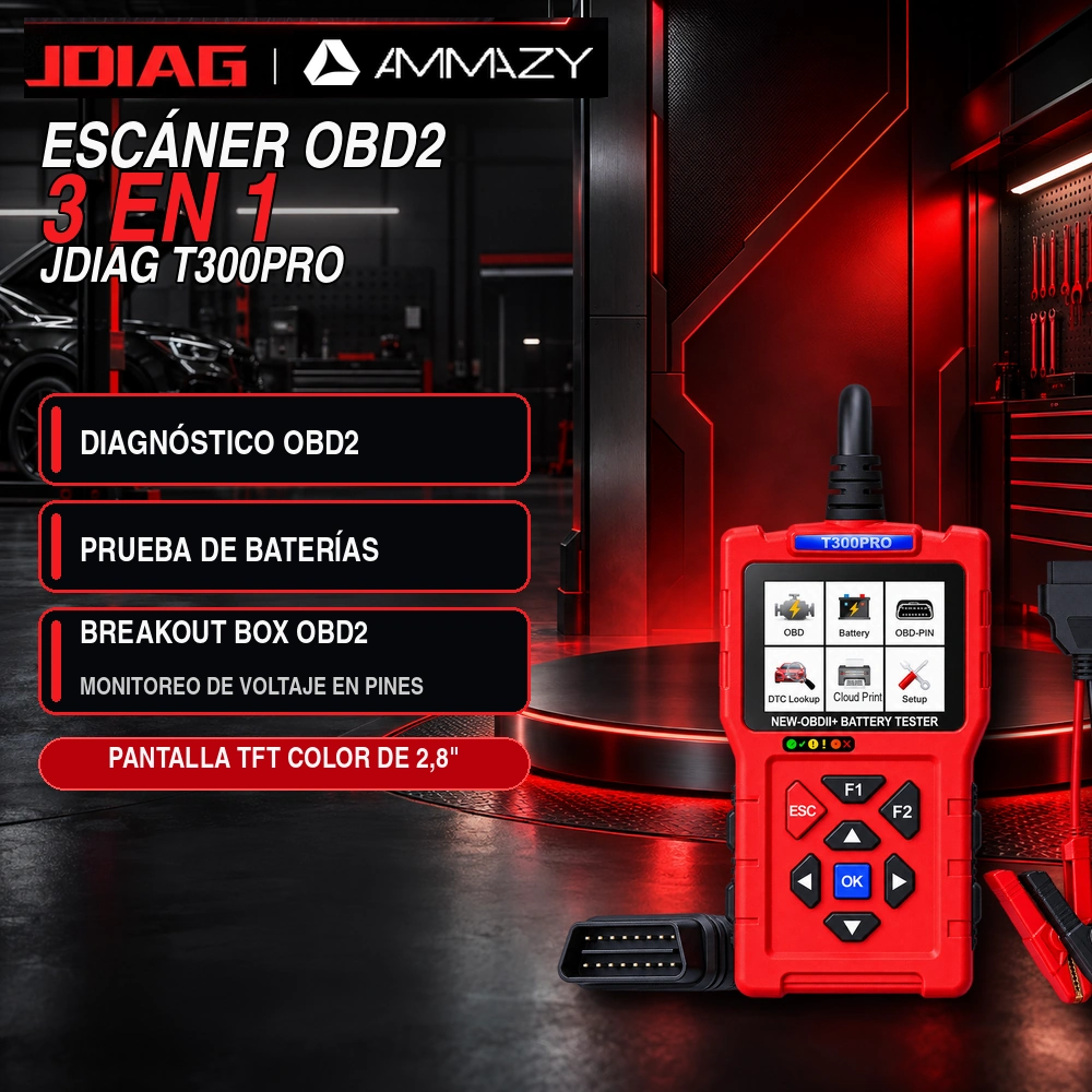 Scanner OBD2 3 En 1 JDIAG T300 Pro