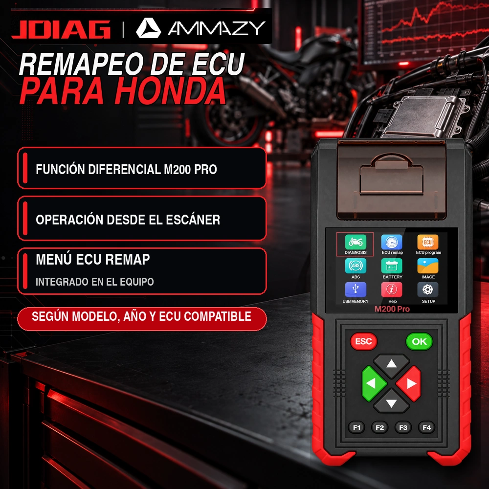 Scanner JDIAG M200 Pro Para Motos Honda