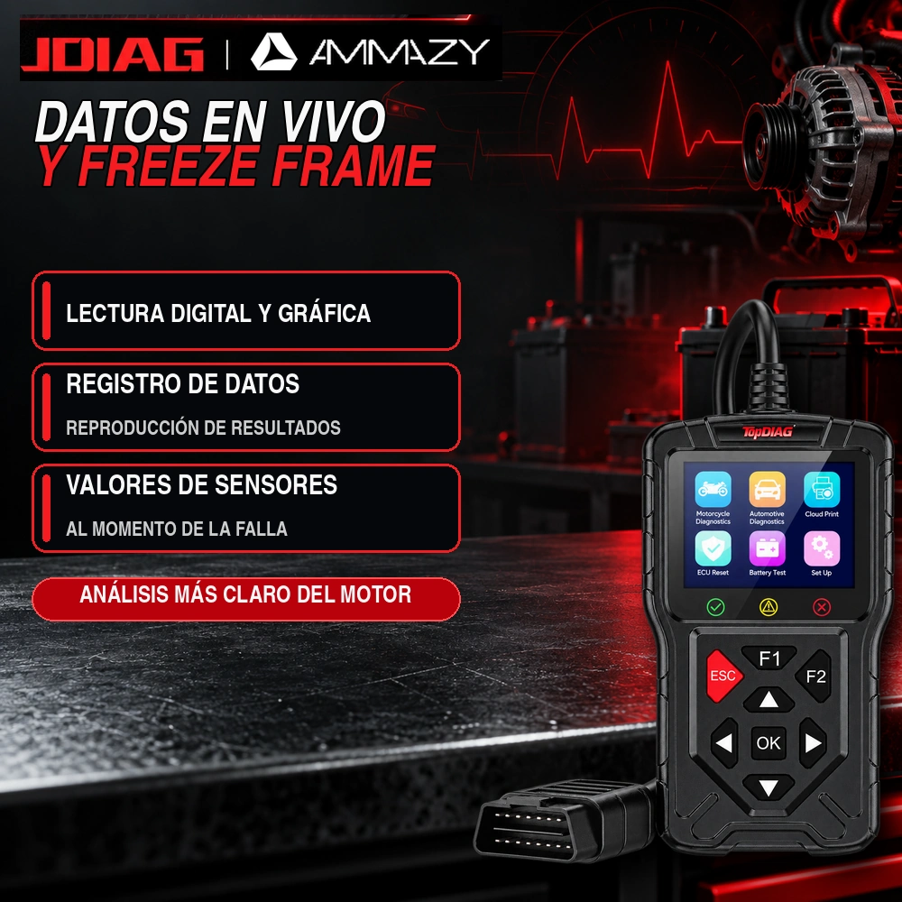 Scanner OBD2 JDIAG M60 Para Autos Y Motos