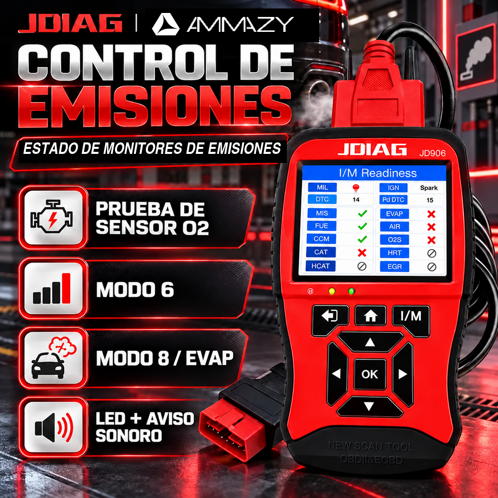 Lector OBD2 Portátil Para Autos JDIAG JD906