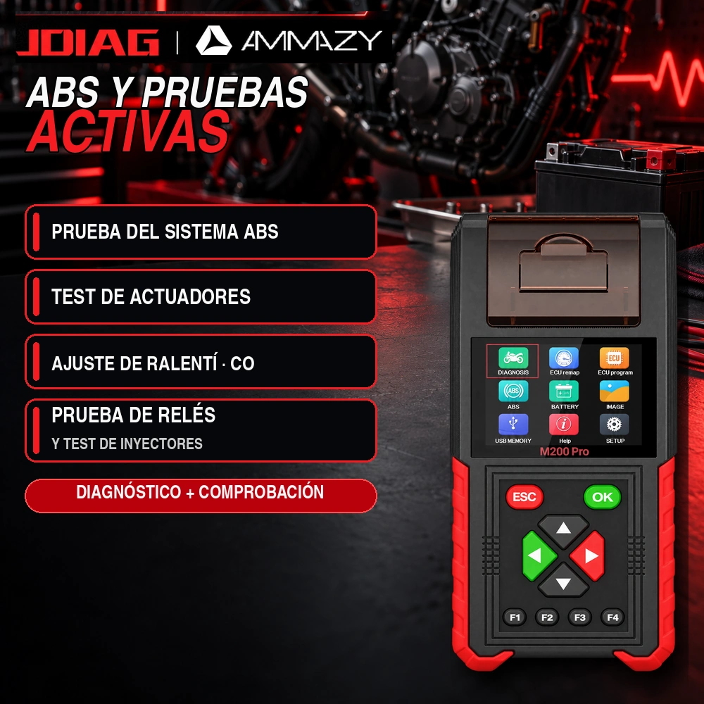 Scanner JDIAG M200 Pro Para Motos Honda