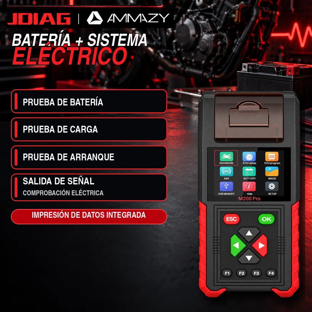 Scanner JDIAG M200 Pro Para Motos Honda