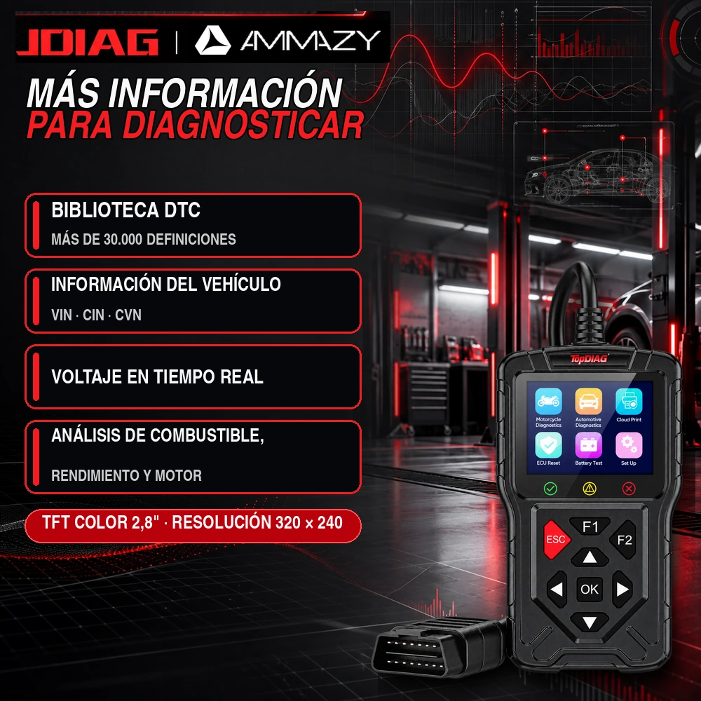 Scanner OBD2 JDIAG M60 Para Autos Y Motos