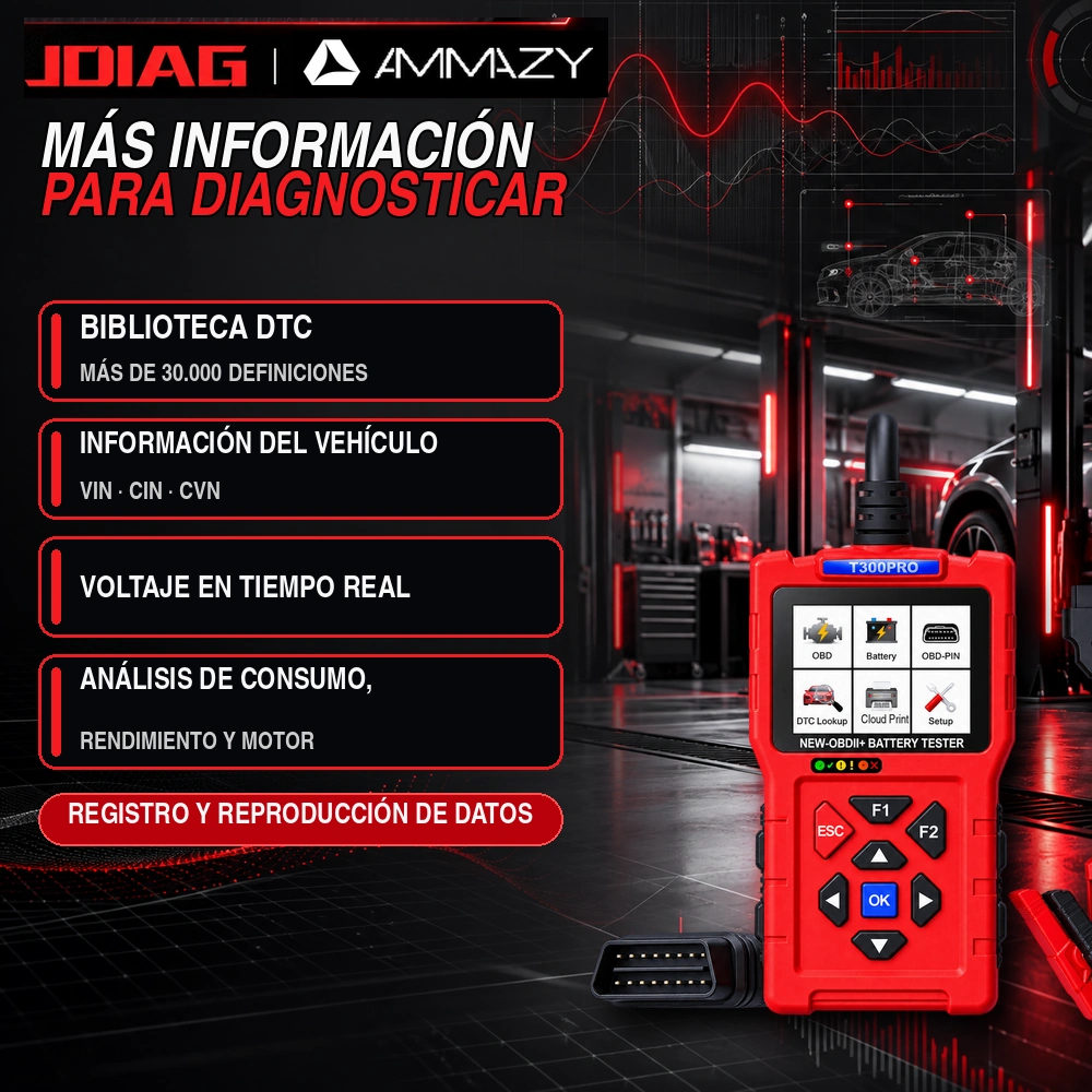 Scanner OBD2 3 En 1 JDIAG T300 Pro