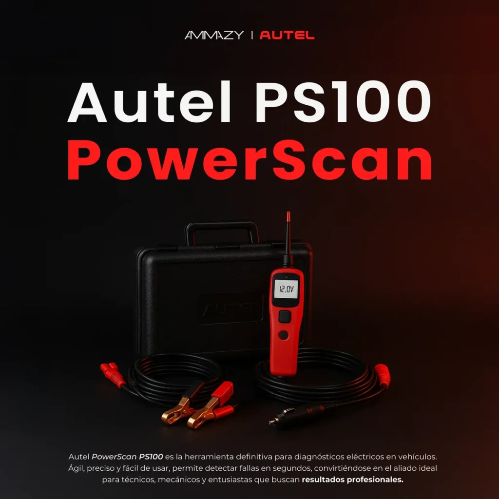 Scanner Automotriz Autel Ds900bt + Punta Lógica Ps100 Combo