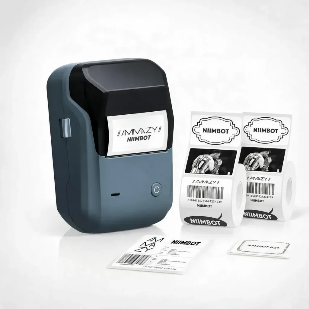 Impresora Portatil Termica Niimbot B1 + 2 Rollos Etiquetas