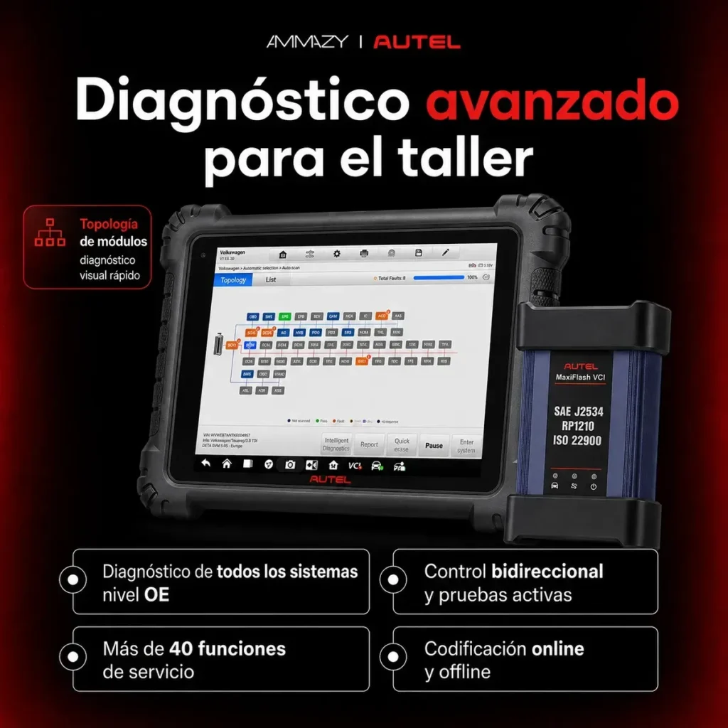 Scanner Autel Maxisys Ms908s3 Fuente + Videoscopio Mv105s