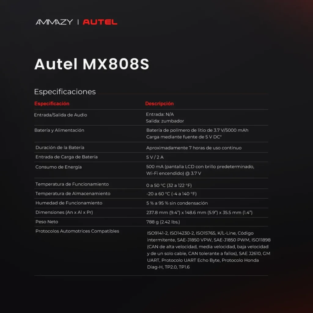 Scanner Autel Maxicheck Mx808s Fuente + Videoscopio Mv105s