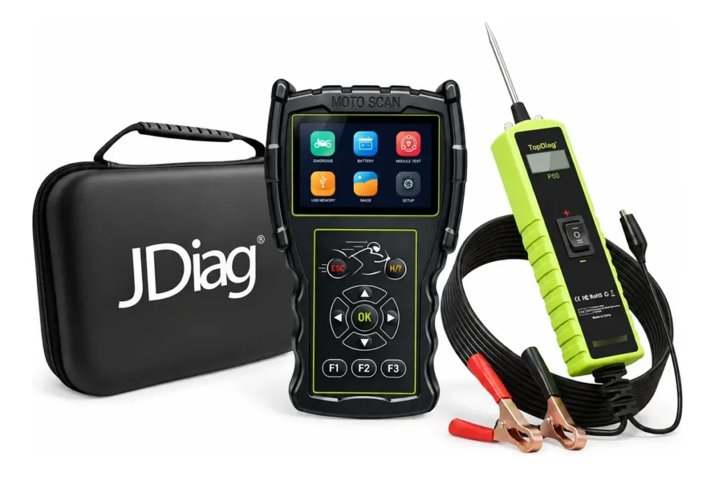 Combo Scanner Motos Jdiag M100 Pro + Tester Circuitos P60