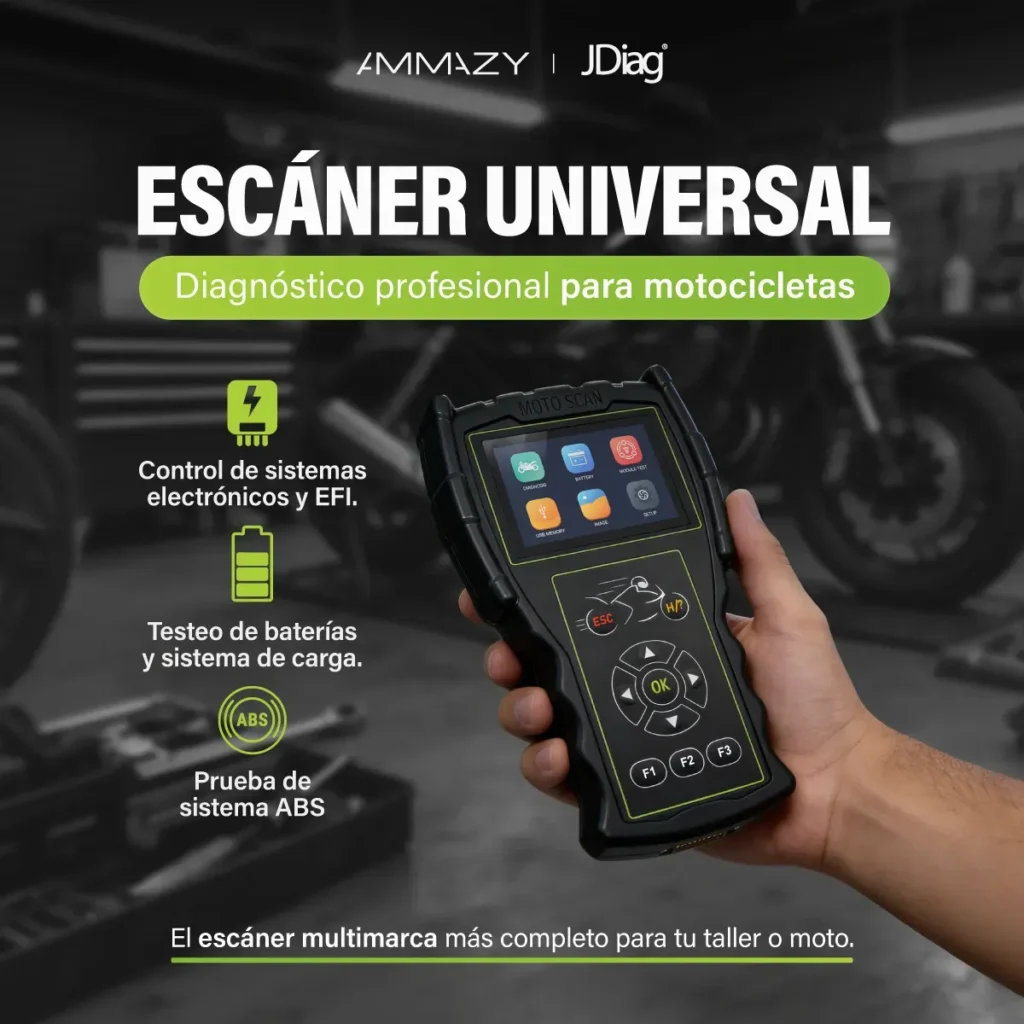 Combo Scanner Motos Jdiag M100 Pro + Tester Circuitos P60