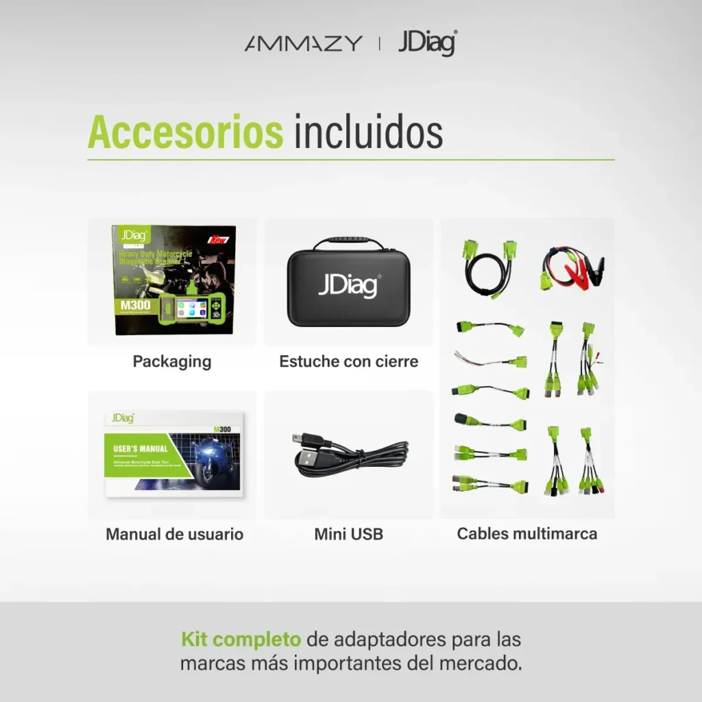 Combo Scanner Motos Jdiag M300 + Tester Circuitos P60
