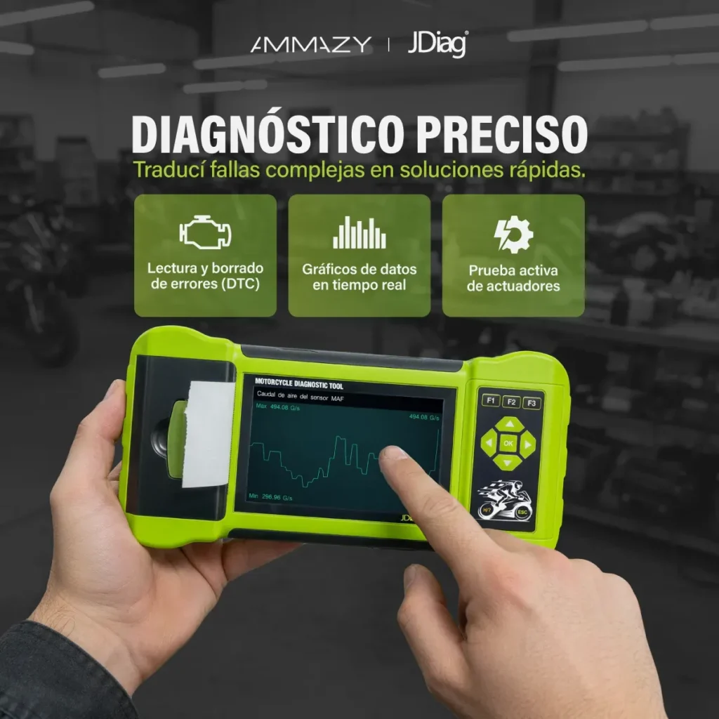 Combo Scanner Motos Jdiag M300 + Tester Eléctrico Ps100 Pro