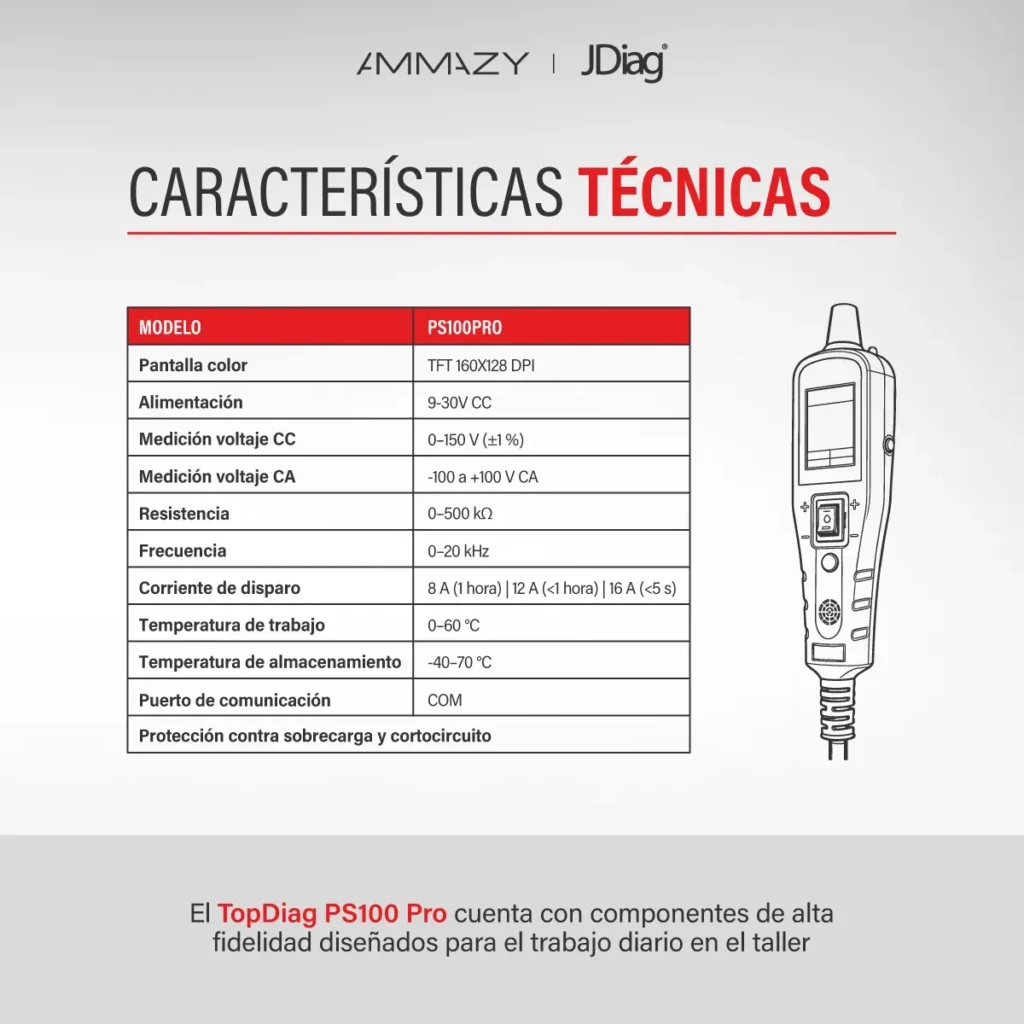 Combo Scanner Motos Jdiag M300 + Tester Eléctrico Ps100 Pro
