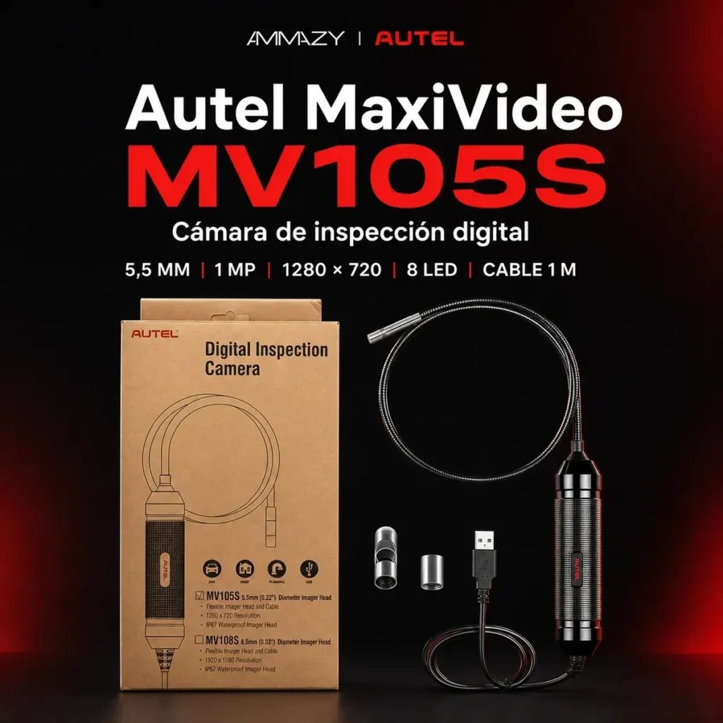 Combo Scanner Autel Maxisys Ms906 Pro + Videoscopio Mv105s