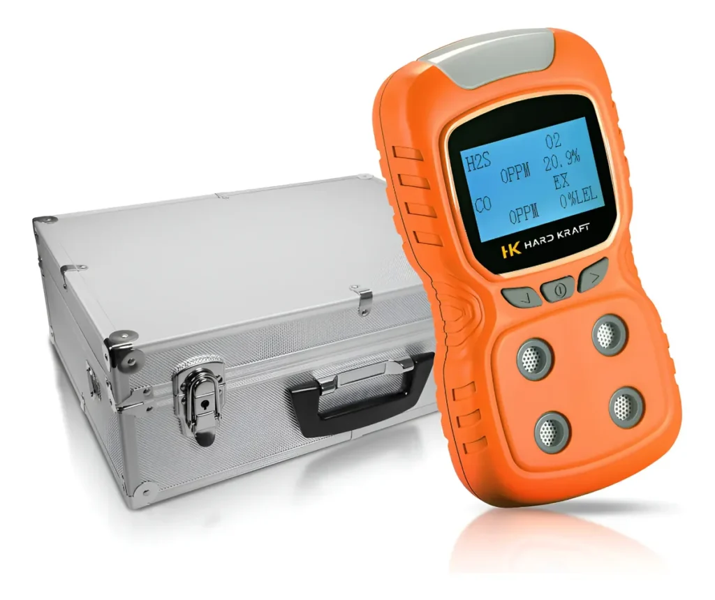 Detector 4 Gases Industrial Multigas Co2 H2s O2 C/ Certificado calibración