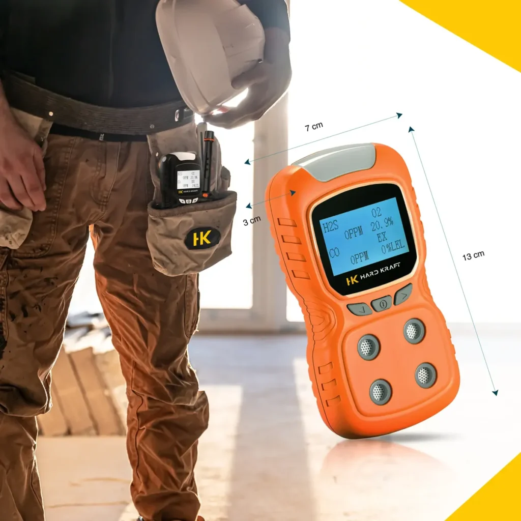 Detector 4 Gases Industrial Multigas Co2 H2s O2 C/ Certificado calibración