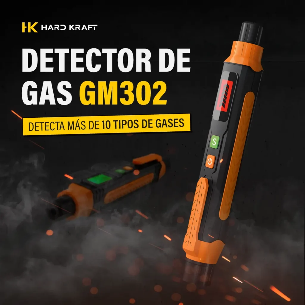Detector de Fugas de Gas HARDKRAFT HK-50A Naranja