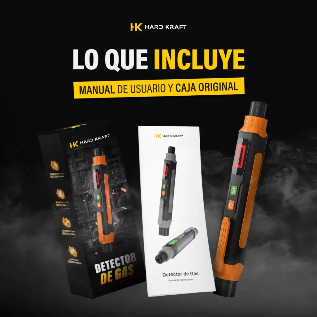 Detector de Fugas de Gas HARDKRAFT HK-50A Naranja