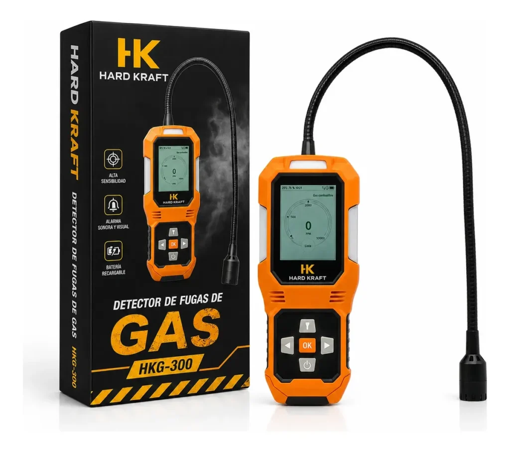 Detector De Fugas De Gas Profesional Hardkraft Hkg-300