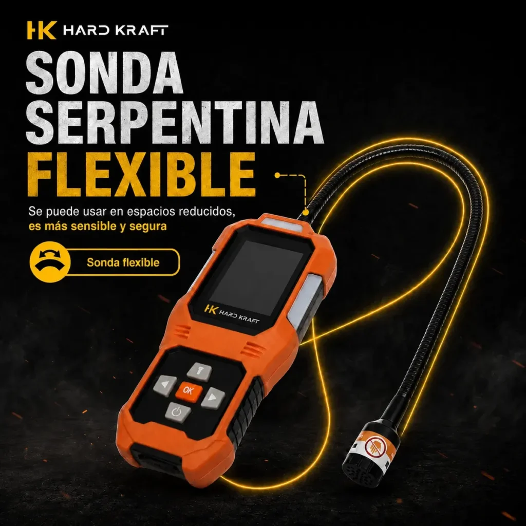 Detector De Fugas De Gas Profesional Hardkraft Hkg-300