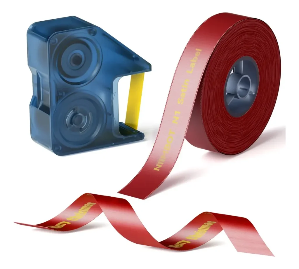 Combo Ribbon Dorado Cinta Roja 5m Niimbot N1