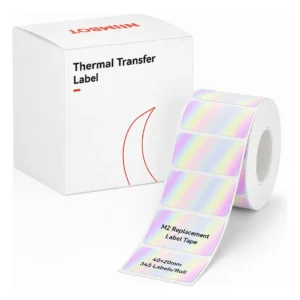 Etiquetas Niimbot 40x20mm Holograma Térmica Laser Silver