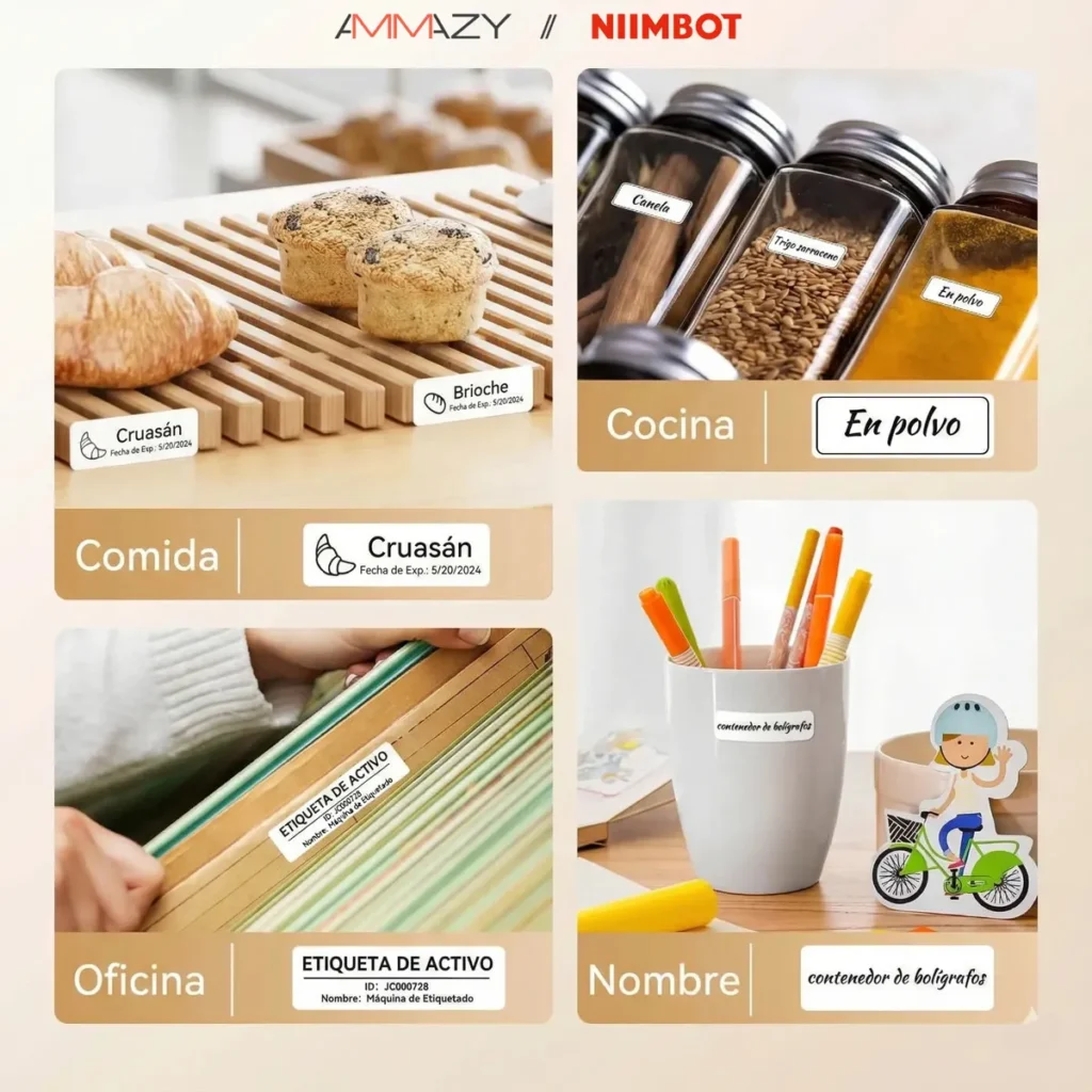 Rollo Etiquetas Niimbot 12x40mm Blanco D110 D11 Blanco