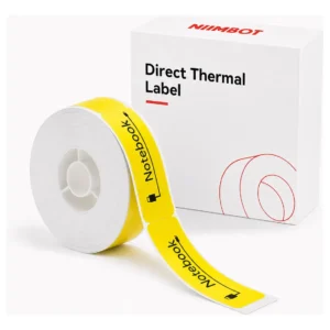 Rollo Etiquetas Niimbot D110 12x74mm Para Cable Amarillo Amarillo
