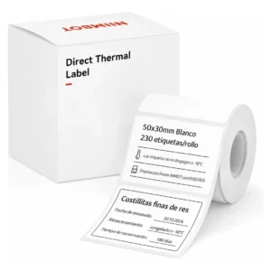Rollo Etiquetas Niimbot Para Freezer 50x30mm Blanco B1 B21