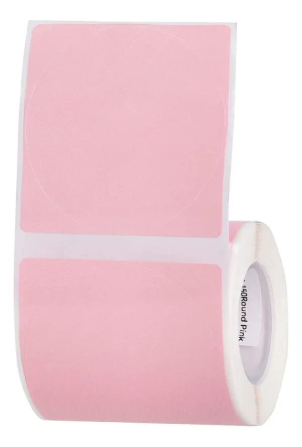 Rollo Etiquetas Niimbot Para Freezer 50x70mm Rosa B1 B21