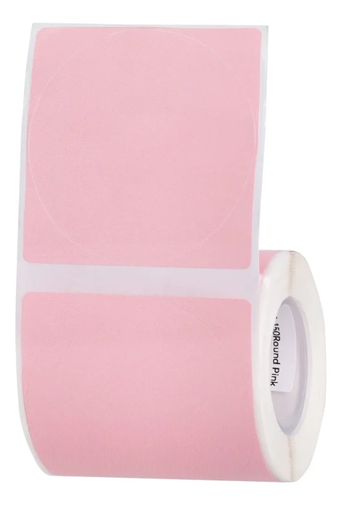 Rollo Etiquetas Niimbot Para Freezer 26x26mm Rosa B1 B21